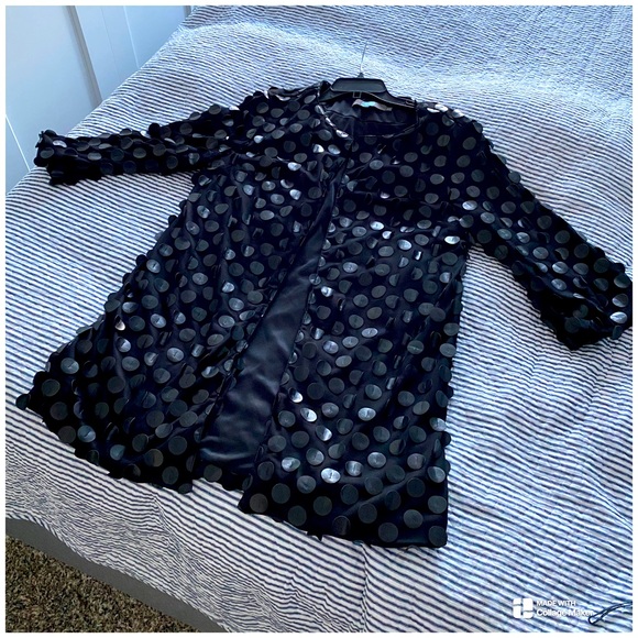 Anthropologie Jackets & Blazers - Anthropologie Eva Franco Black Open Front Cardigan Jacket Size M (oversized)